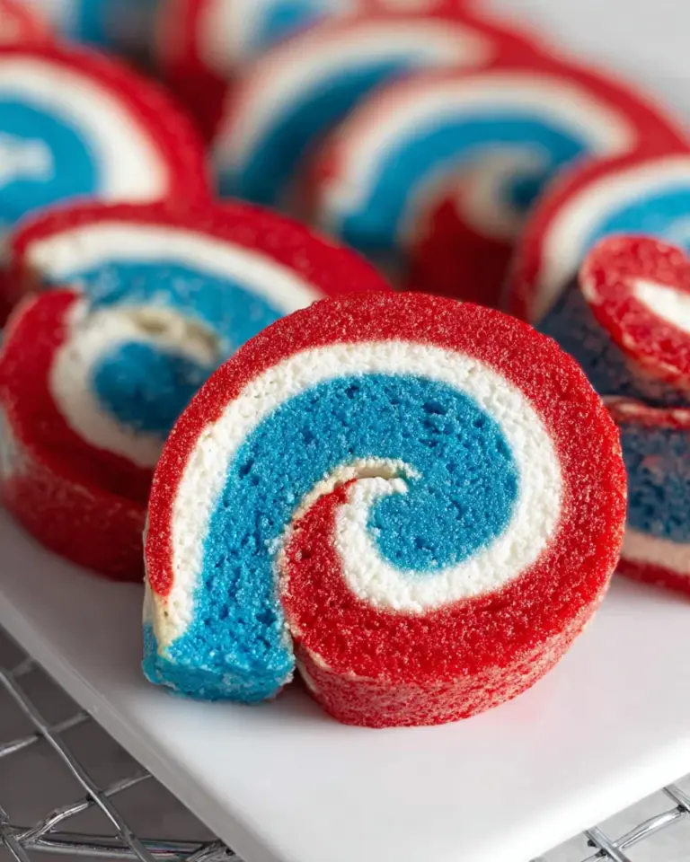 4th of July Marshmallow Pinwheels