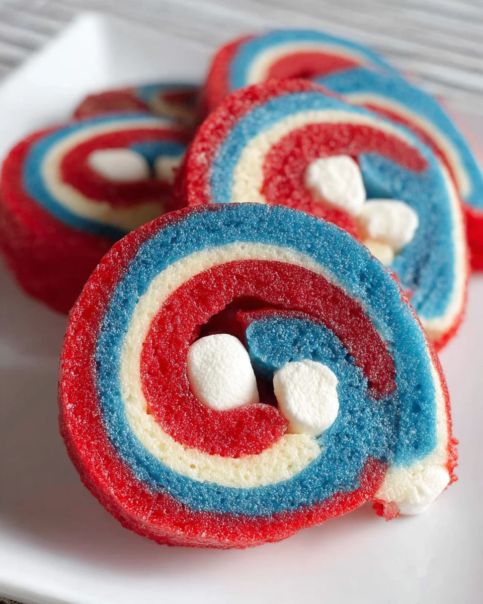 4th of July Marshmallow Pinwheels 4th