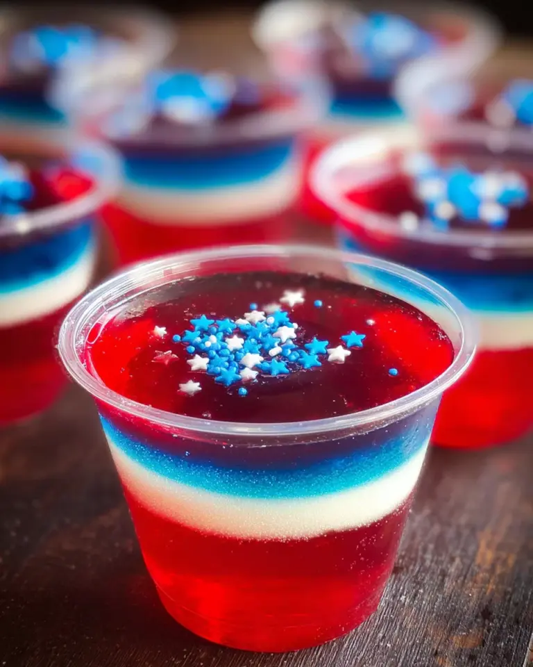 American Flag Jello Shots
