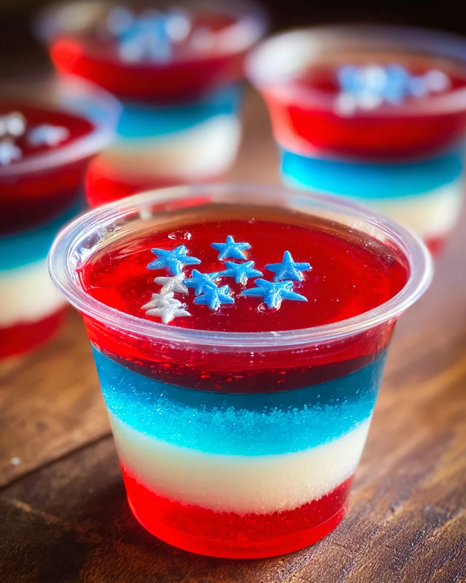 American Flag Jello Shots American