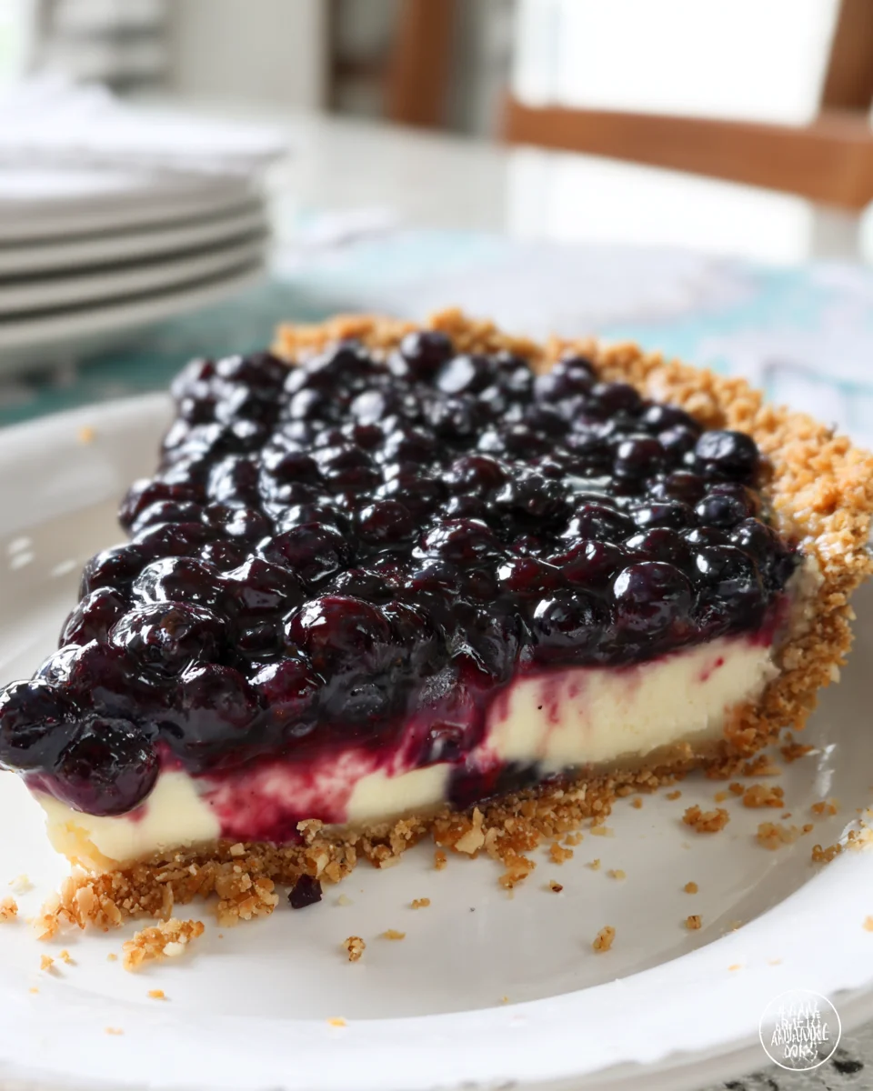 Blueberry Cream Pie Blueberry