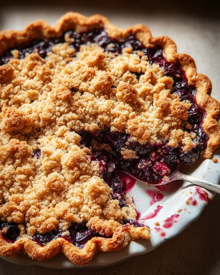 Blueberry Crumble Pie