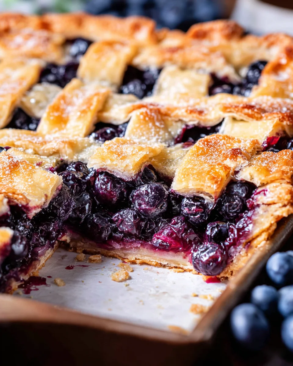 Blueberry Slab Pie