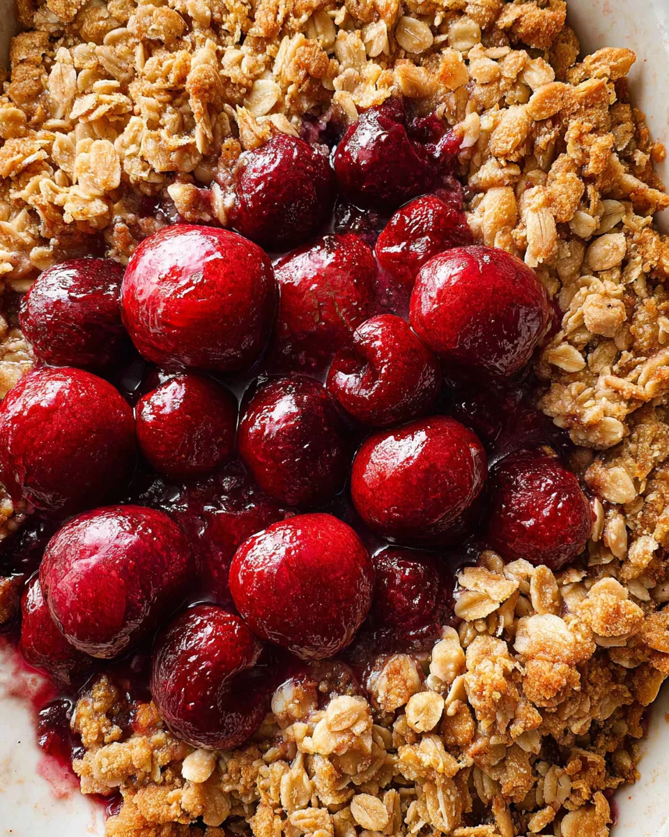 Cherry Crisp Recipe Cherry