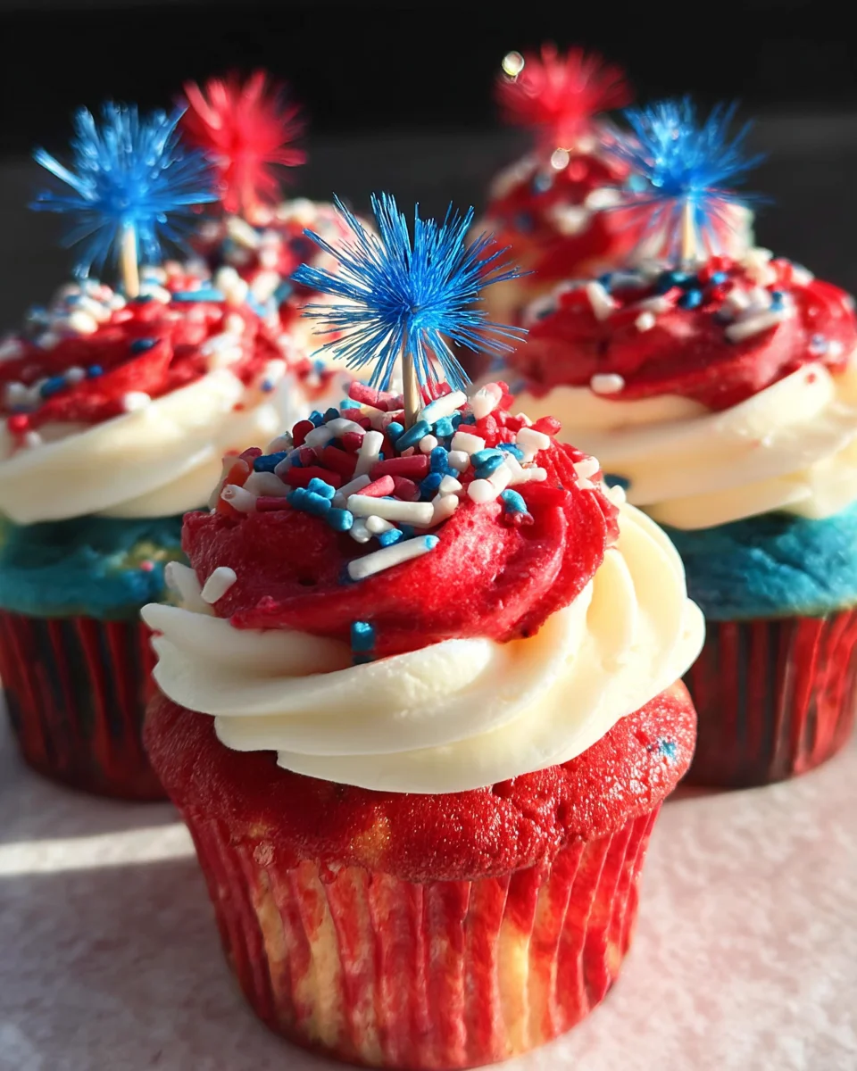 Fireworks Cupcakes Fireworks