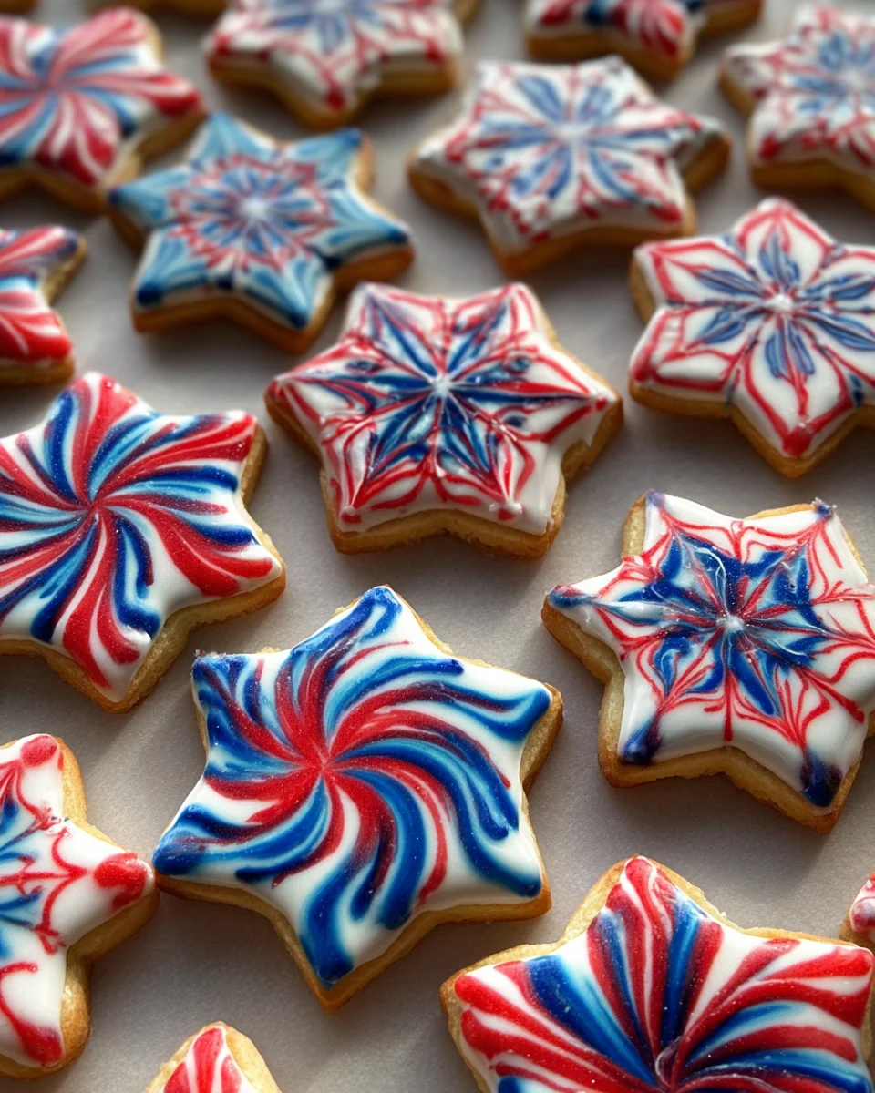Fireworks Sugar Cookie Cake Fireworks