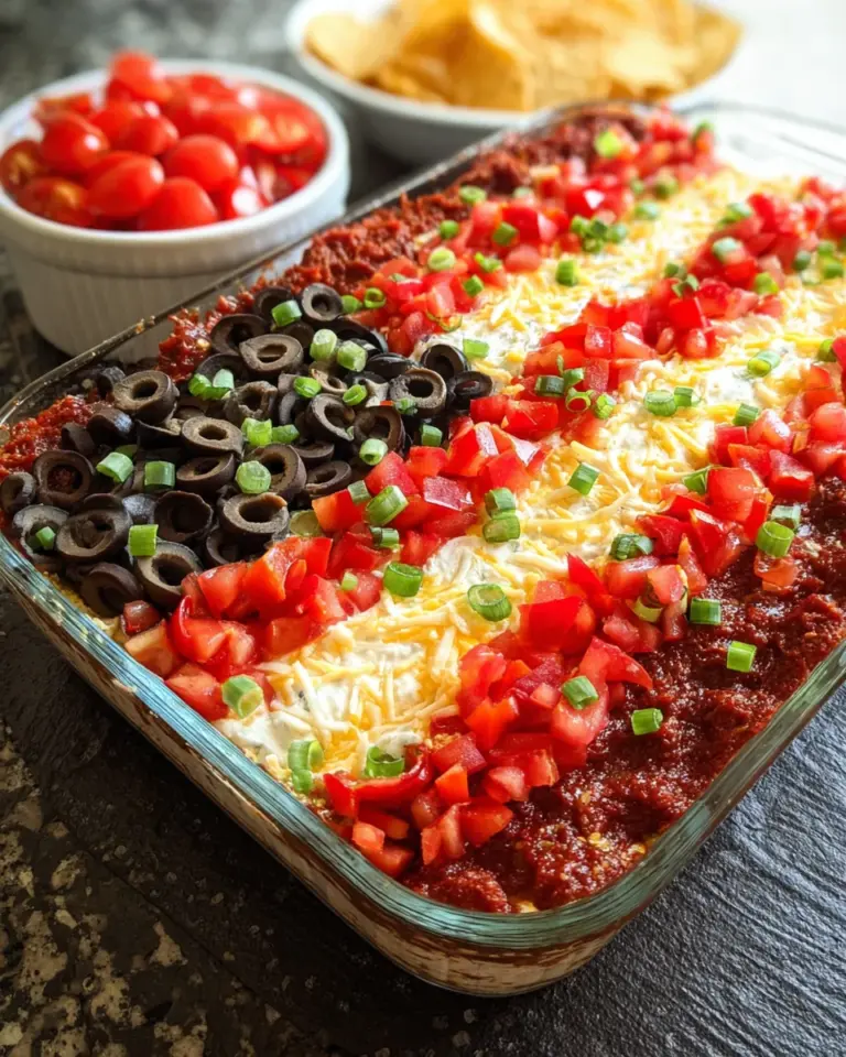 Flag Taco Dip