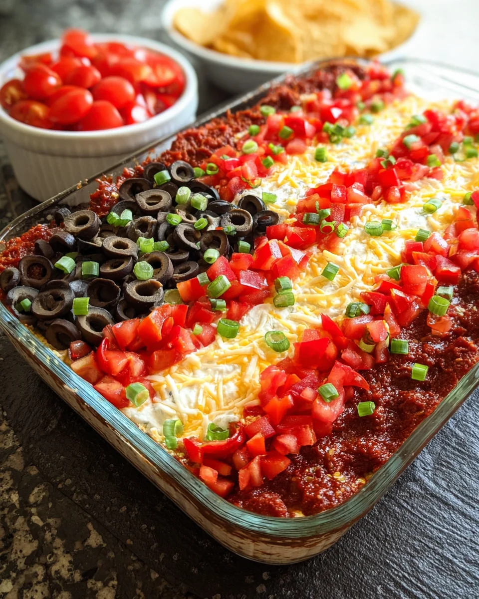 Flag Taco Dip Flag Taco Dip
