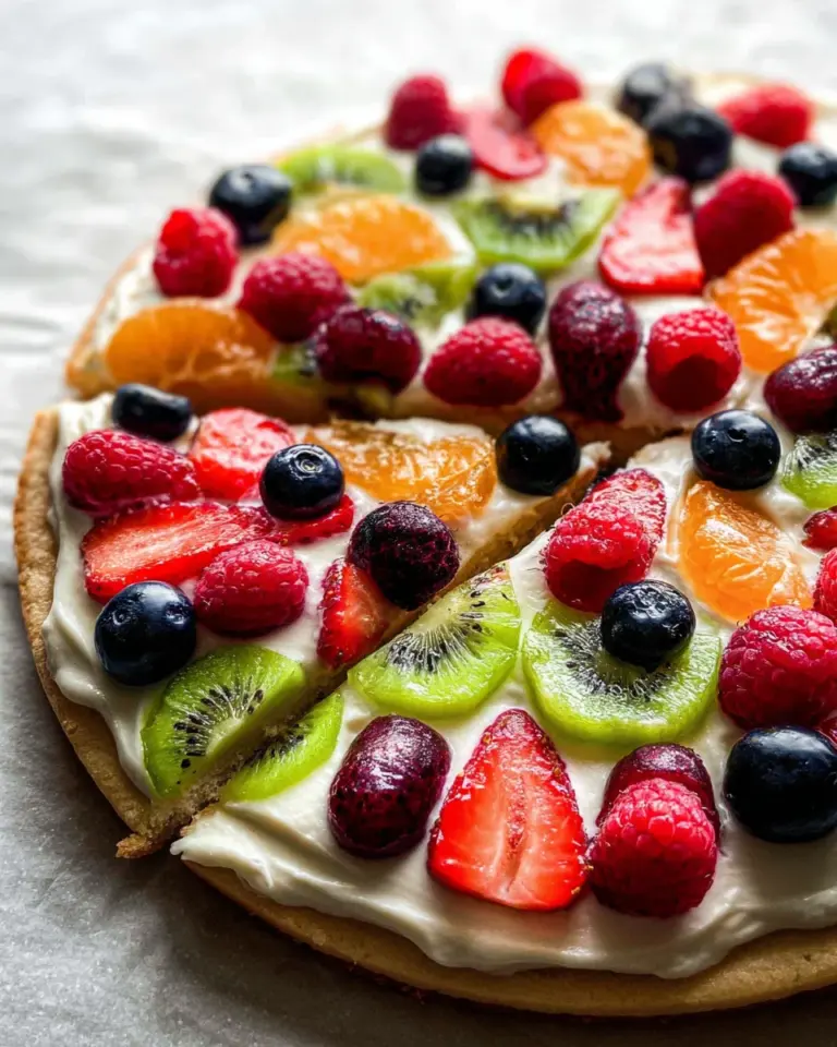 Fruit Pizza Summer Dessert