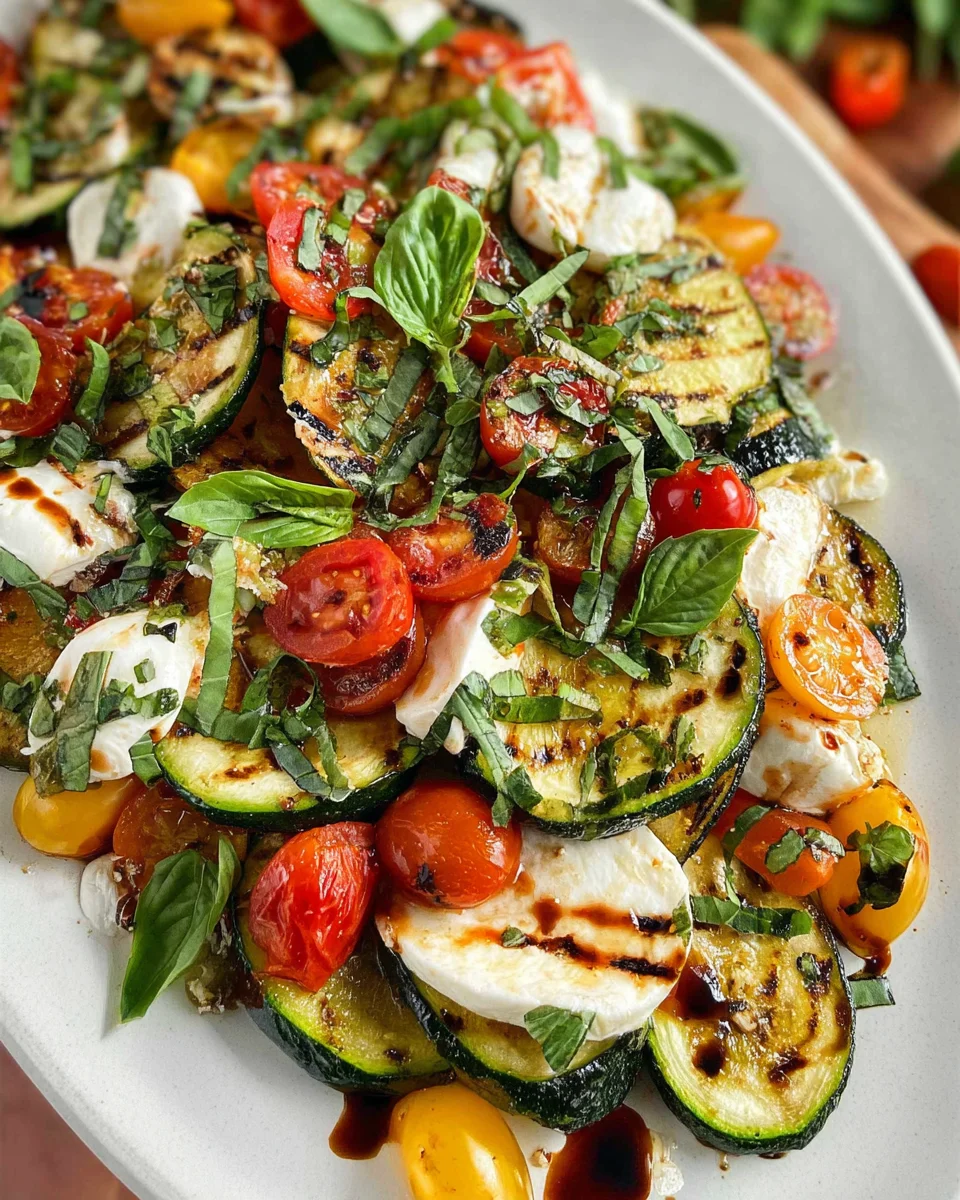 Grilled Zucchini Salad Grilled