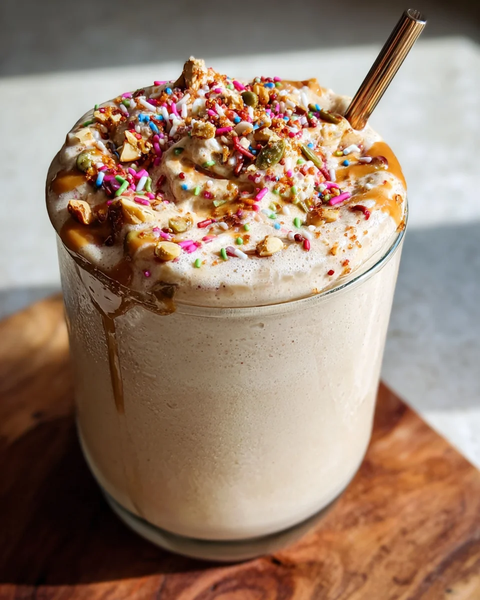 Healthy Vanilla Bean Protein Smoothie