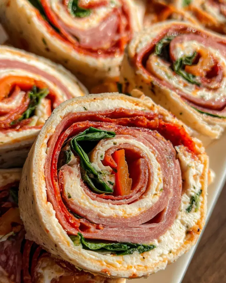 Italian Deli Pinwheel Sandwiches