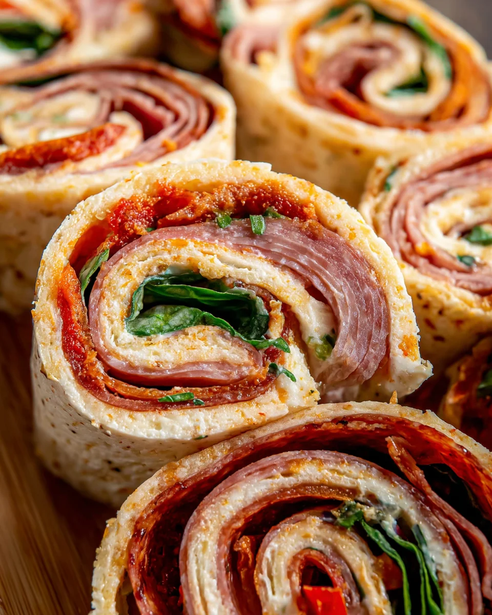 Italian Deli Pinwheel Sandwiches Italian