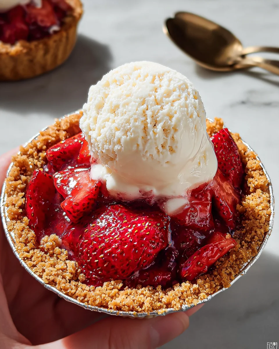 Mini Strawberry Ice Cream Pies Mini Strawberry Ice Cream Pies