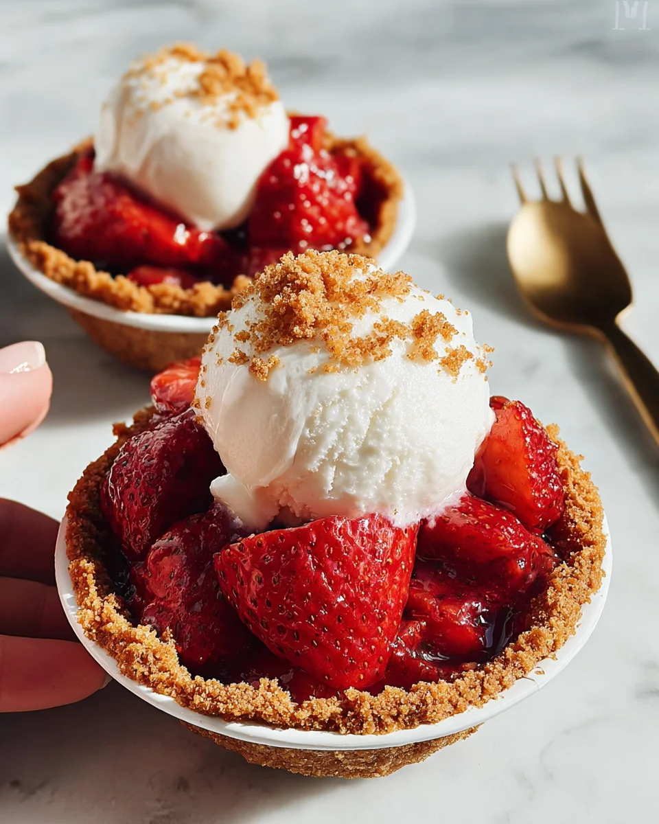 Mini Strawberry Ice Cream Pies Mini