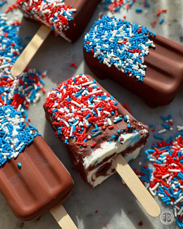 Patriotic Mini Ice Cream Sandwiches