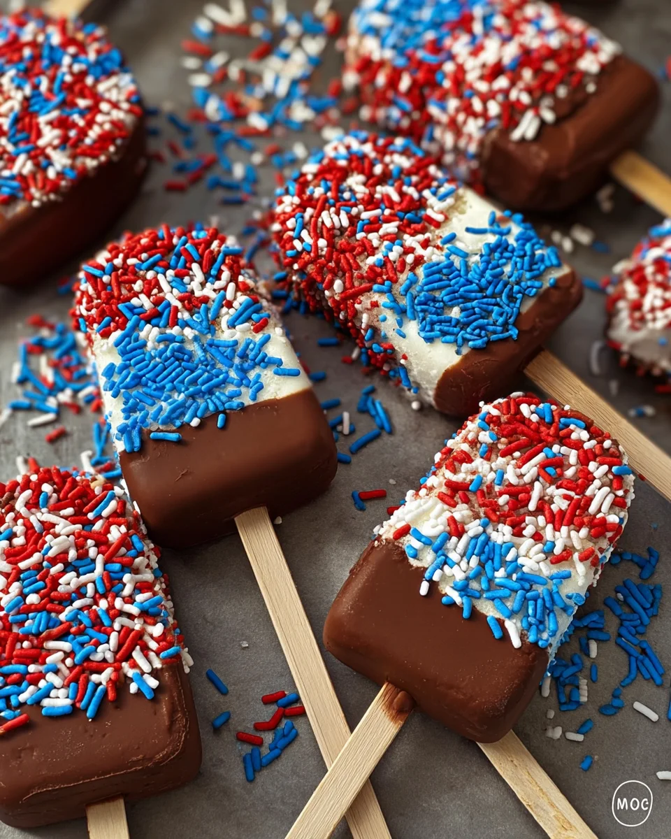 Patriotic Mini Ice Cream Sandwiches Patriotic