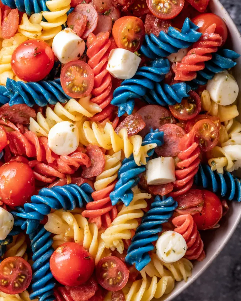 Red White And Blue Pasta Salad