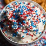 Red, White and Blue Funfetti Dip