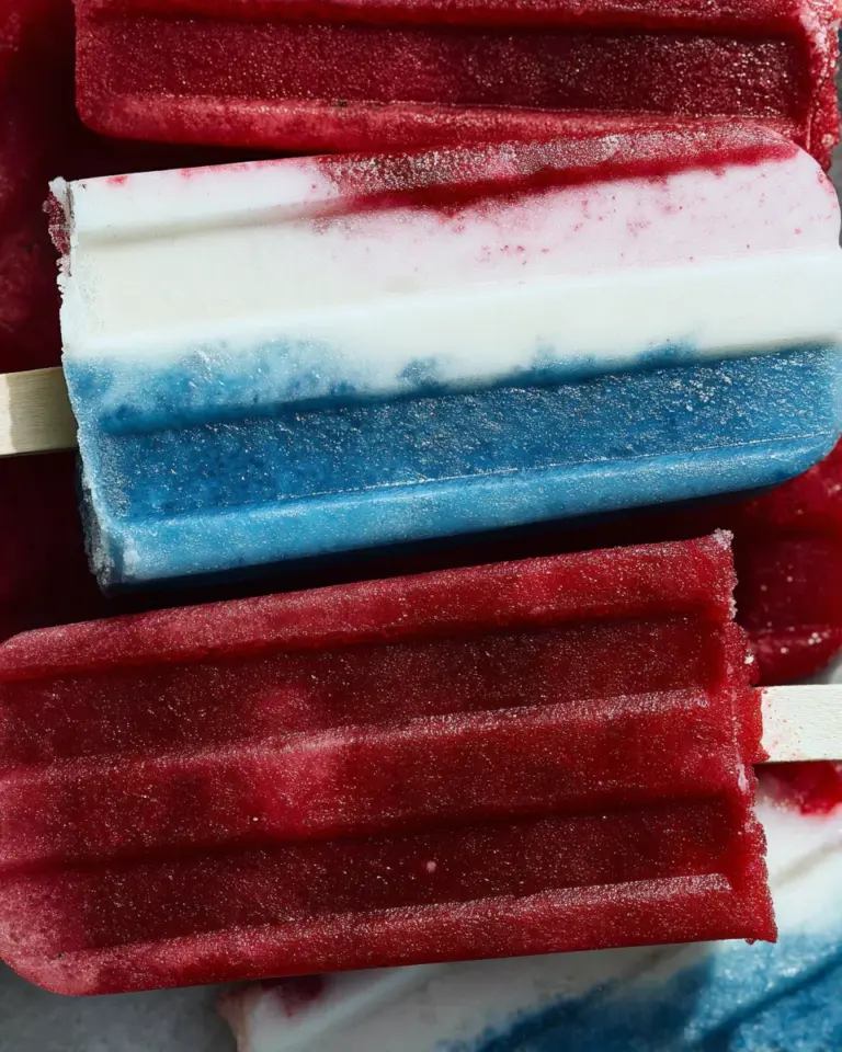 Red White and Blue Popsicles