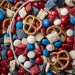 Red, white, and blue snack mix Red, white, and blue snack mix