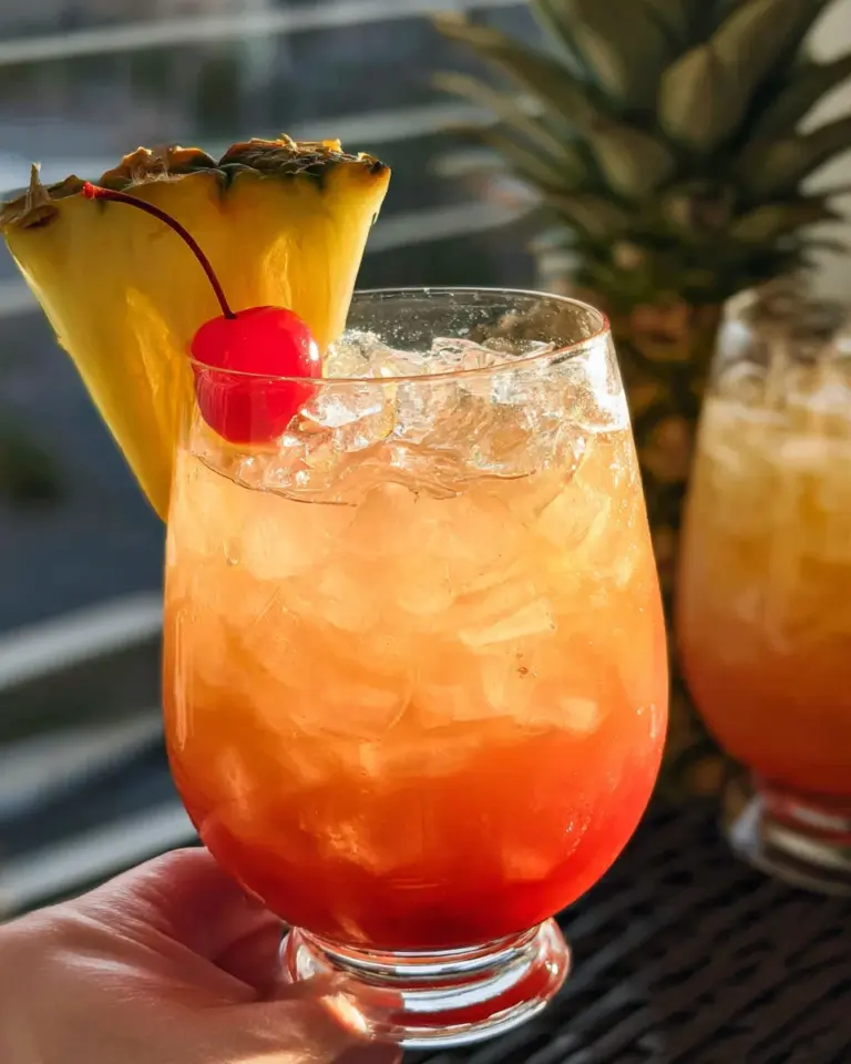 Rum-Less Rum Punch Mocktail