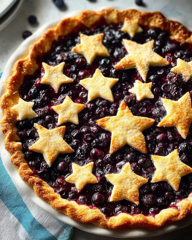 Star-Studded Blueberry Pie