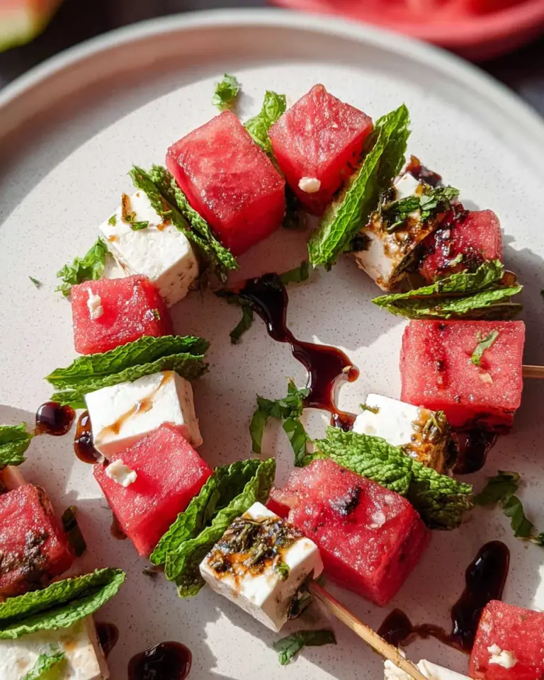 Watermelon-Feta Skewers