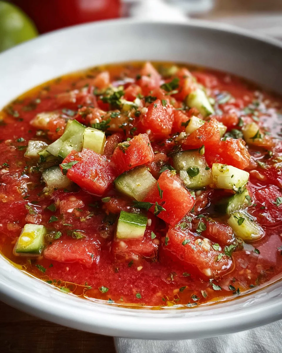 Watermelon Gazpacho Watermelon Gazpacho