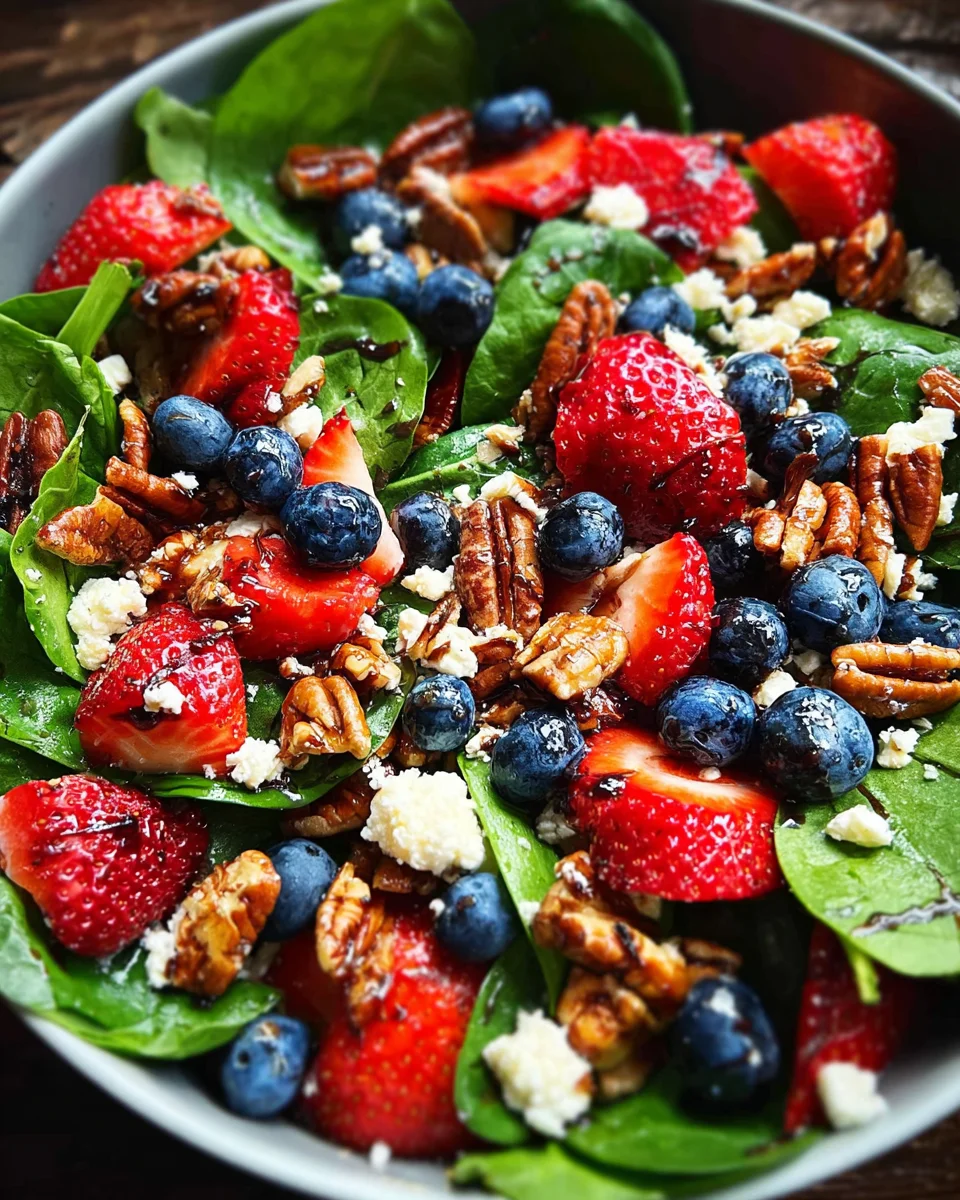 15-Minute Strawberry Spinach Salad 15-Minute