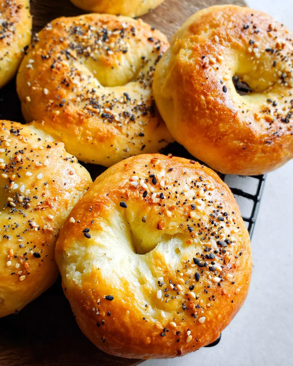 3 Ingredient Air Fryer Bagels 3