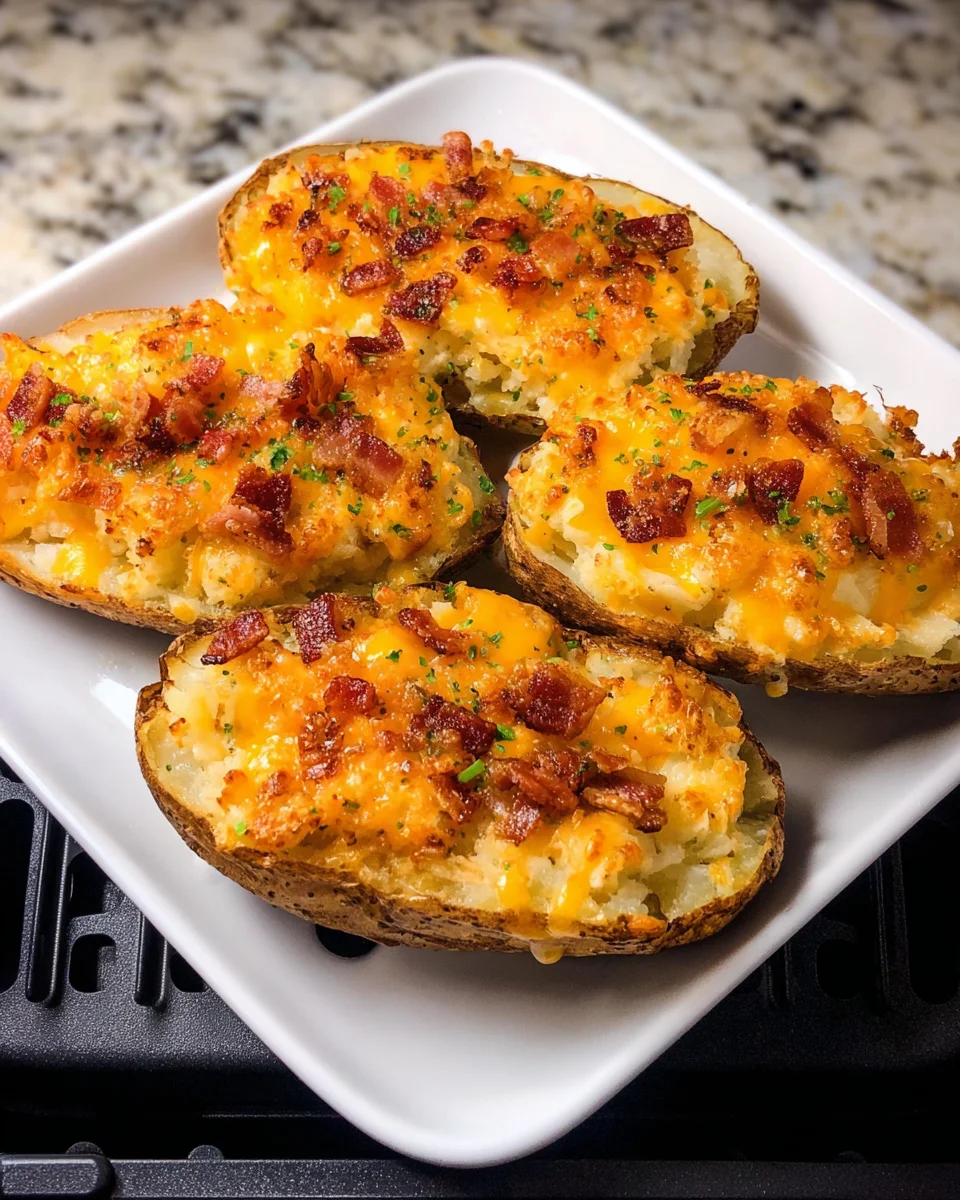 Air Fryer Twice Baked Potatoes