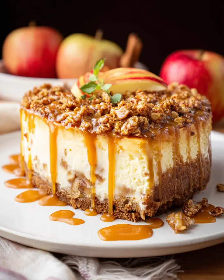 Apple Crisp Cheesecake