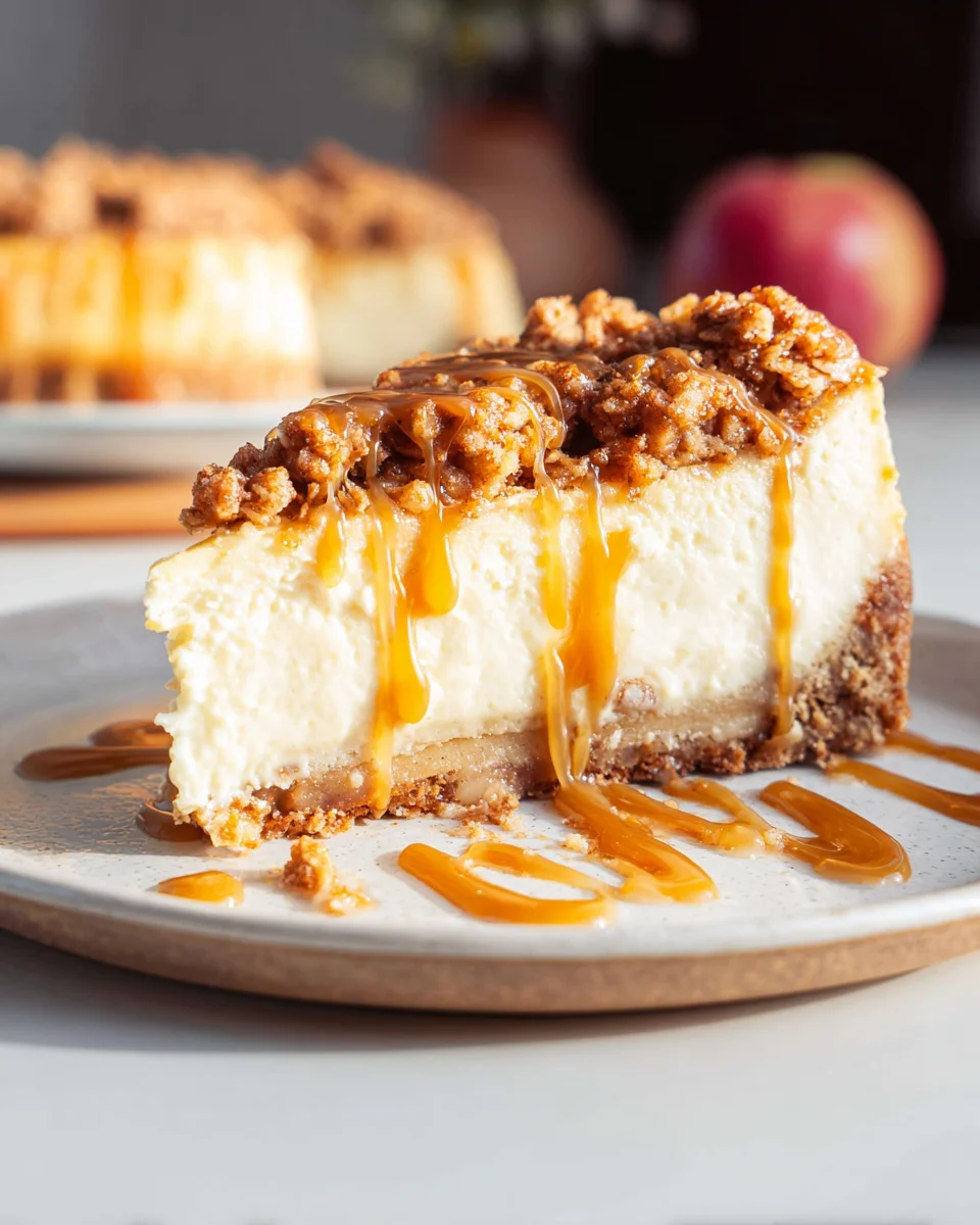 Apple Crisp Cheesecake Apple