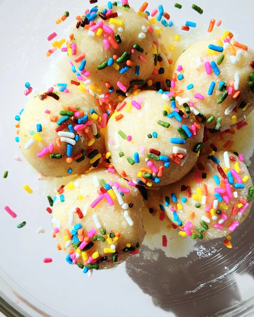 Applesauce Birthday Cake Protein Balls Applesauce