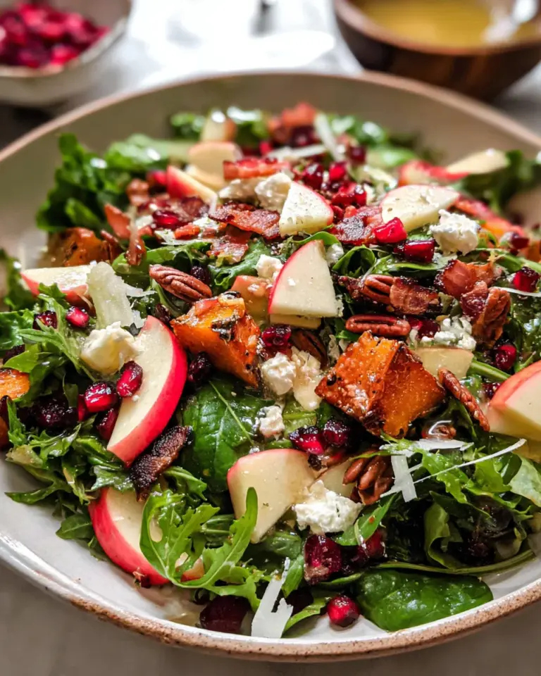 Autumn Salad with Apple Cider Vinaigrette
