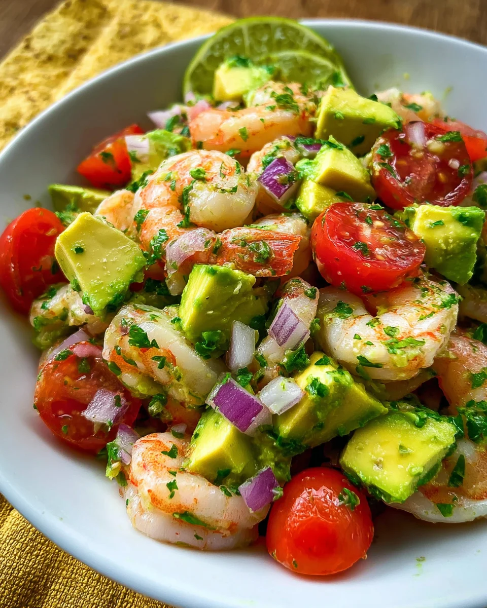 Avocado Salsa Shrimp Salad Avocado