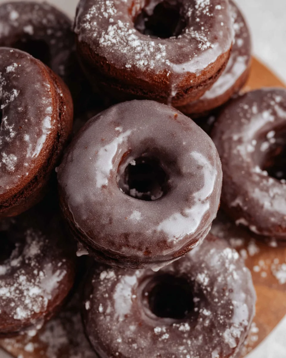 Baked Chocolate Cake Doughnuts Baked