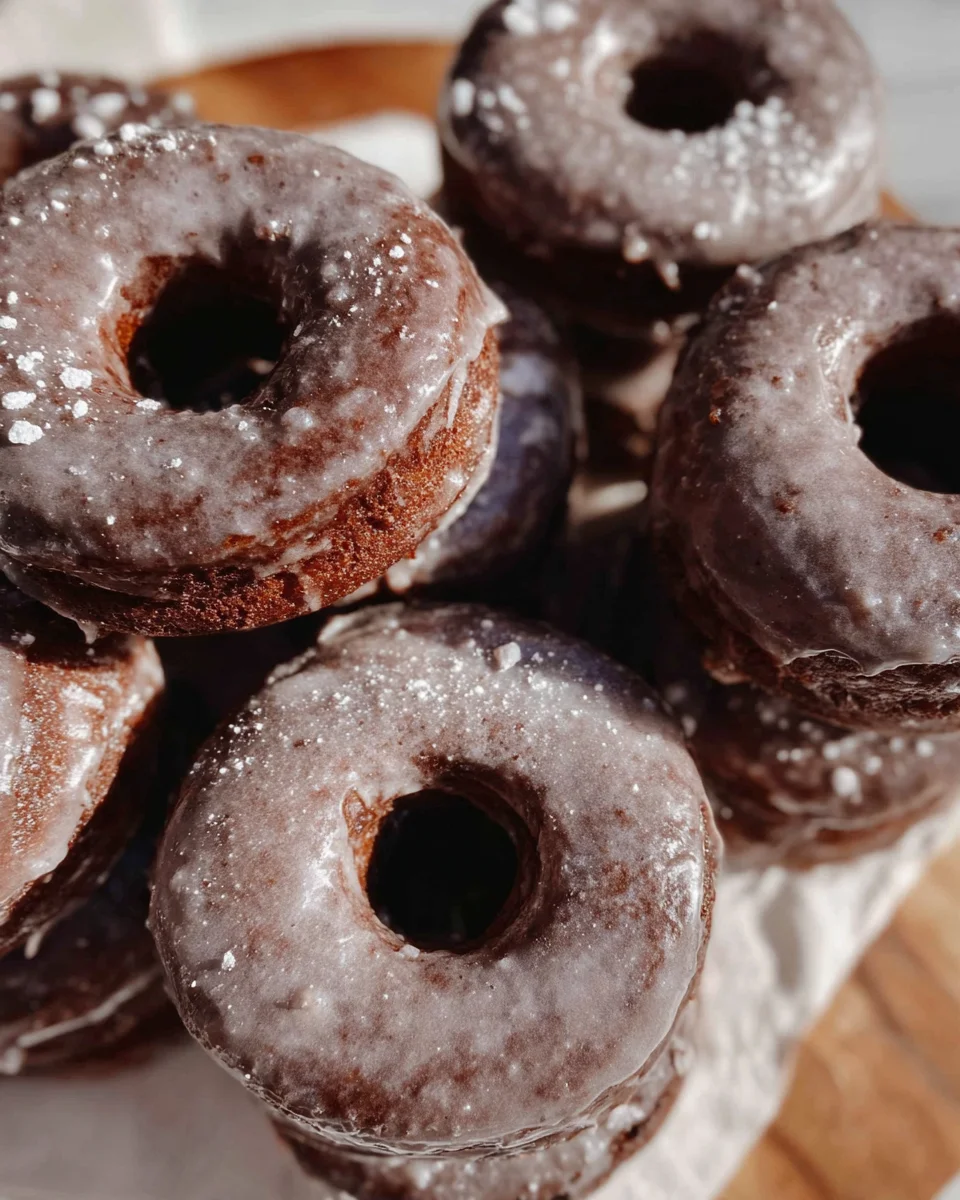Baked Chocolate Cake Doughnuts Baked