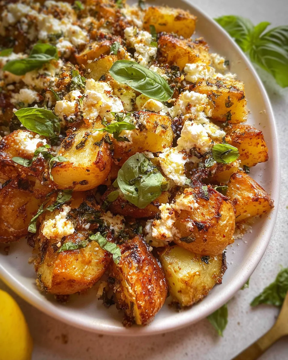Baked Feta Potatoes