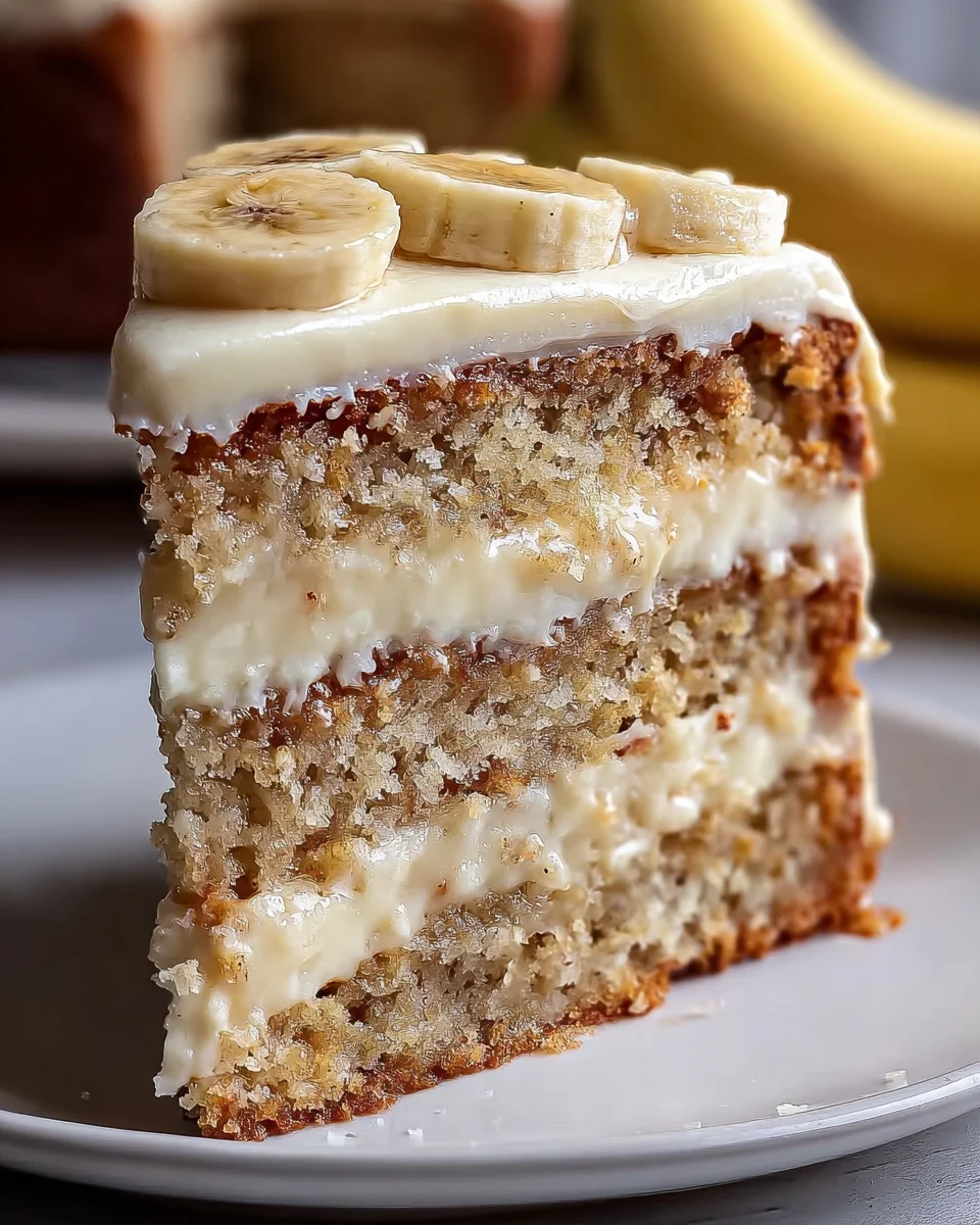 Banana Cake with Cream Cheese Frosting Banana