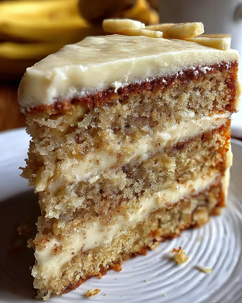 Banana Cake with Cream Cheese Frosting Banana