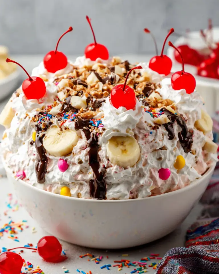 Banana Split Fluff Salad