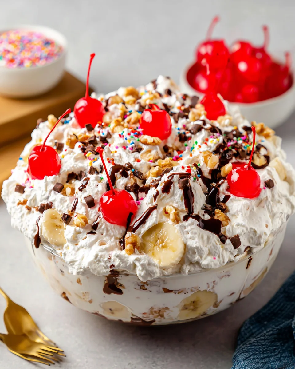 Banana Split Fluff Salad Banana
