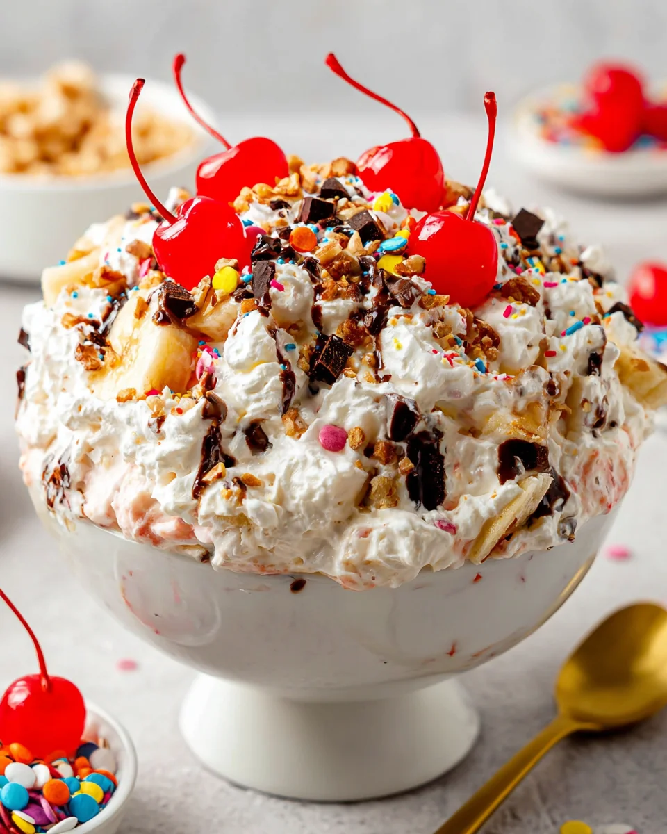 Banana Split Fluff Salad Banana