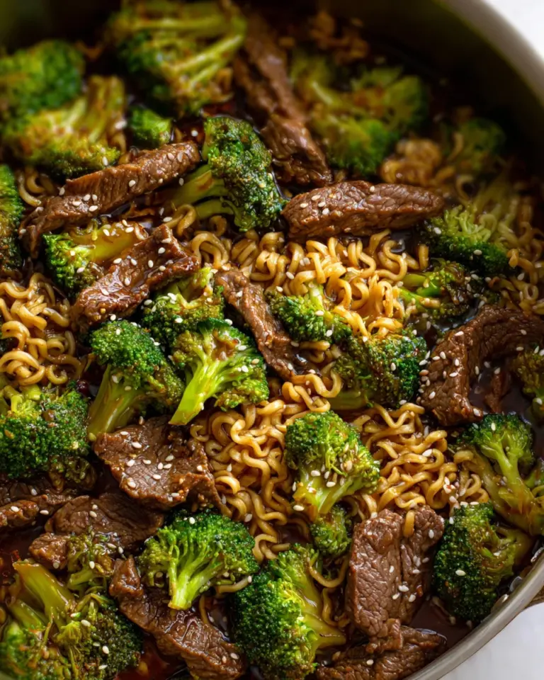 Beef and Broccoli Ramen Stir Fry