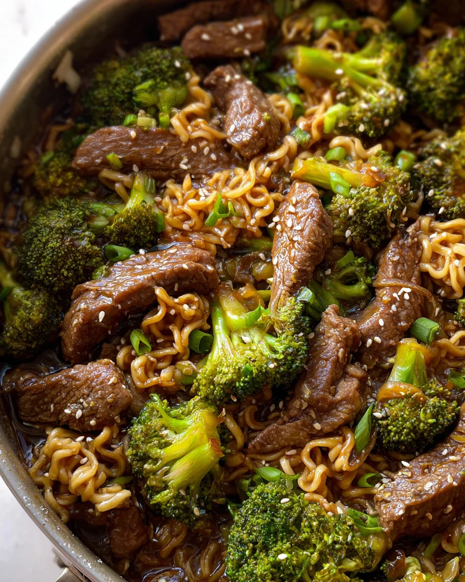 Beef and Broccoli Ramen Stir Fry Beef