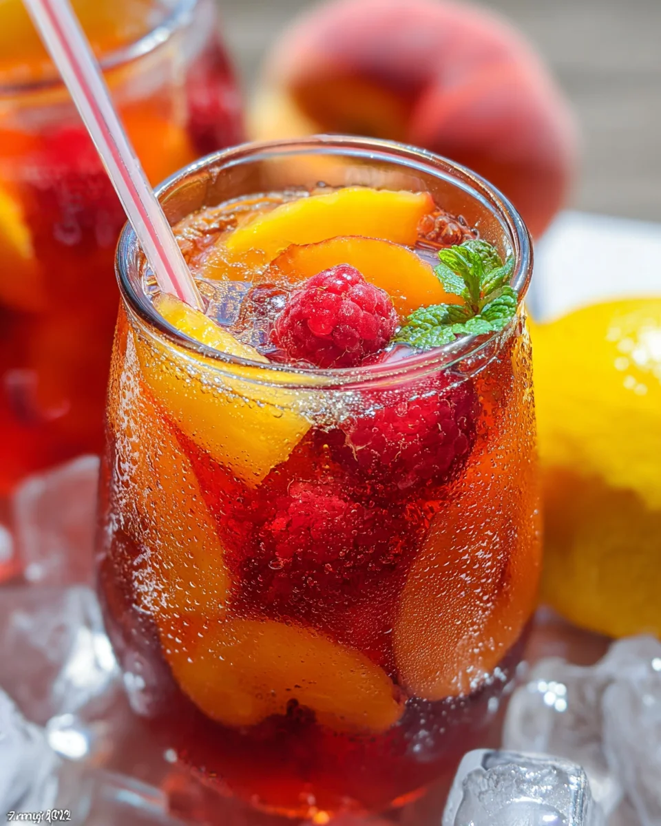 Bellini Peach Raspberry Iced Tea 15 Bellini Peach Raspberry Iced Tea