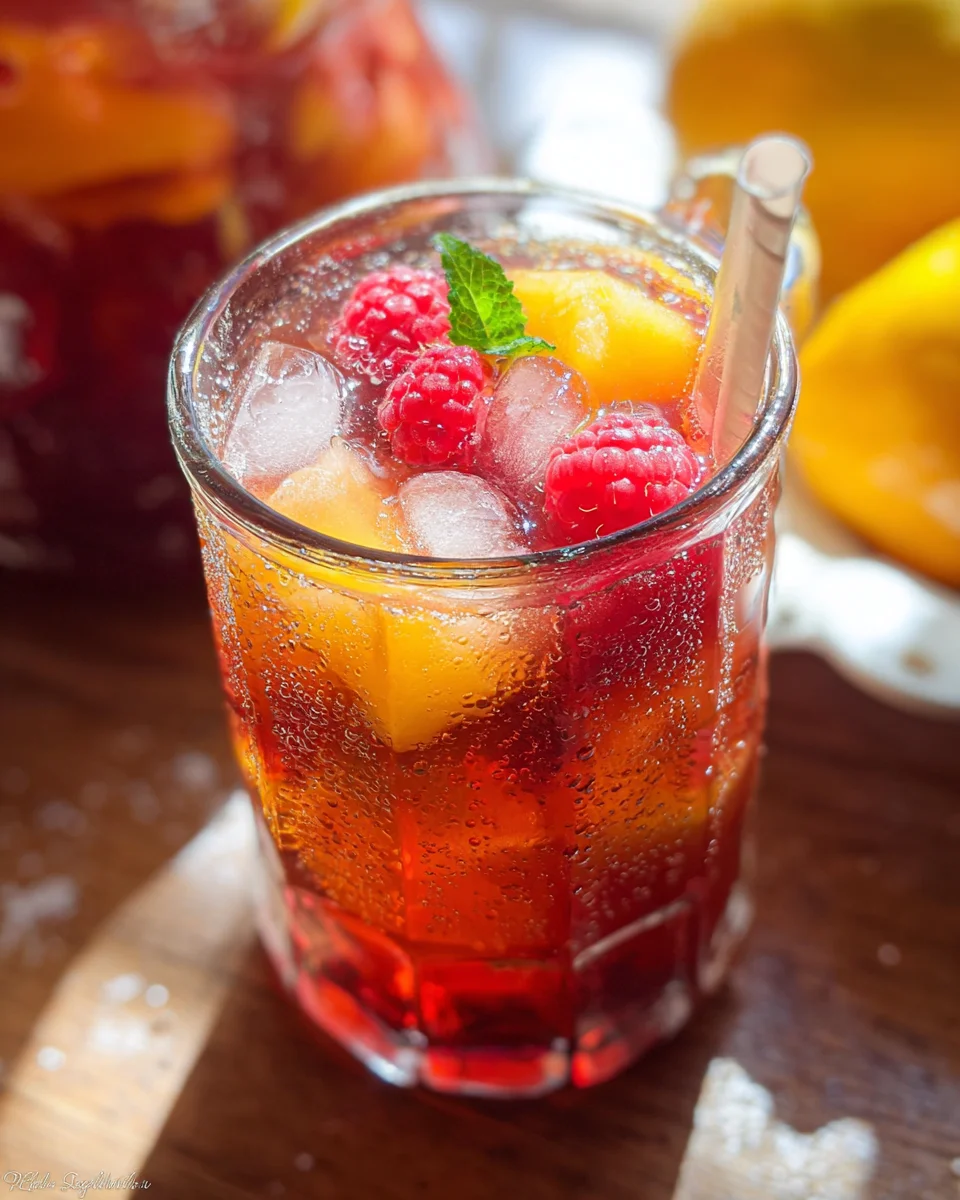 Bellini Peach Raspberry Iced Tea 16 Bellini