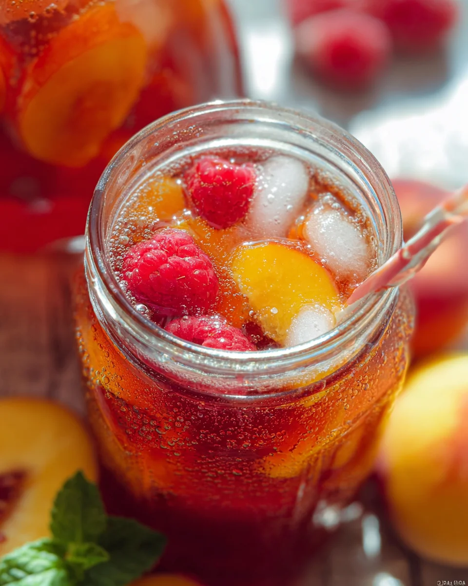 Bellini Peach Raspberry Iced Tea 17 Bellini